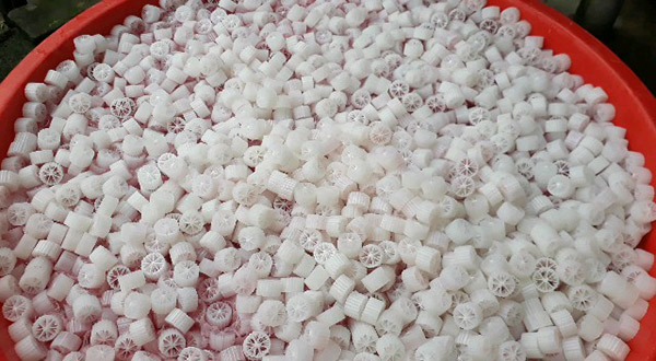 Hạt kaldnes lọc nước hồ koi Hạt kaldnes lọc nước hồ koi