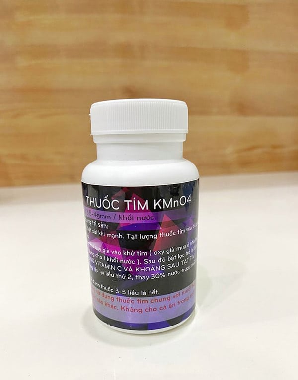 Thuốc tím Kmno4 100g Thuốc tím Kmno4 100g