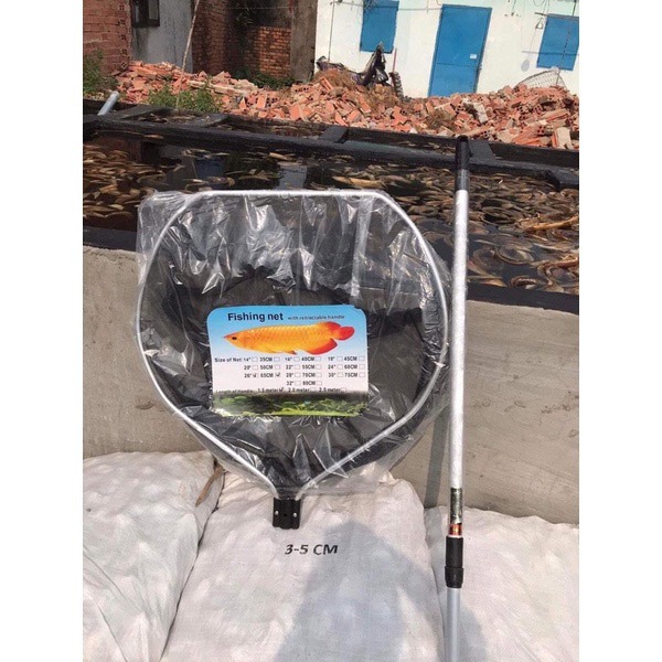Vợt bắt cá bán nguyệt size 40cm Vợt bắt cá bán nguyệt size 40cm
