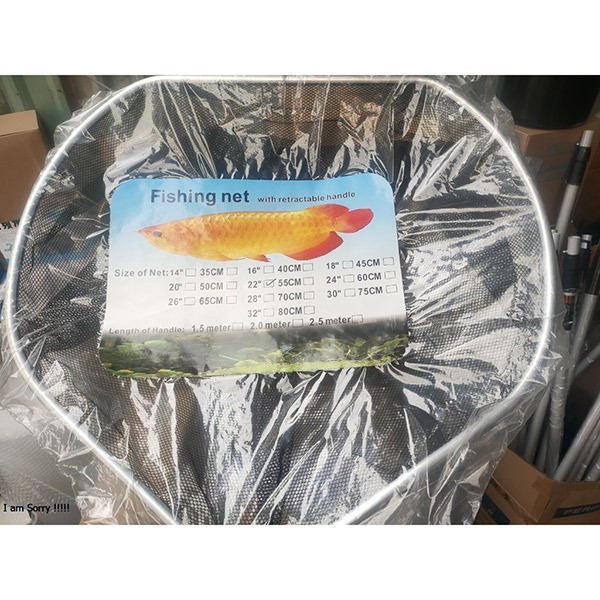 Vợt bắt cá bán nguyệt size 40cm Vợt bắt cá bán nguyệt size 40cm