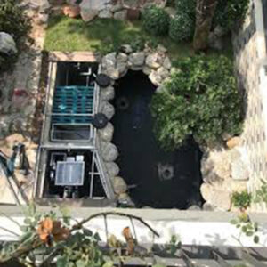 Hệ thống thoát nước cho hồ cá Koi