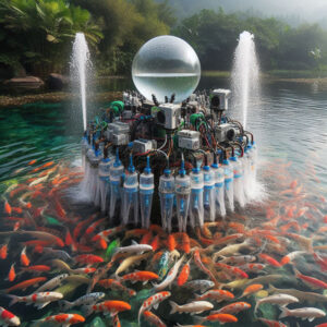 cung cấp oxy cho cá Koi